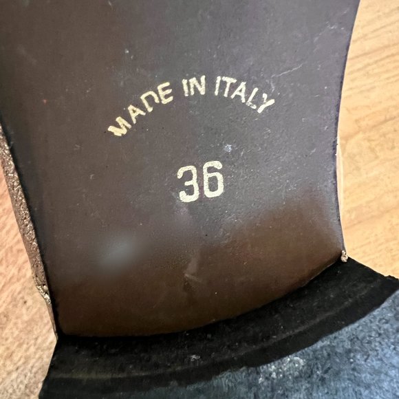 Barney's New York Leather Metallic Booties - Chelsea - Size 5.5 - Picture 9 of 9